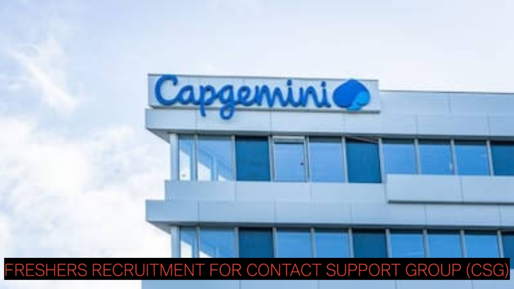 ✨ Capgemini Off Campus Hiring 2025 | Freshers Recruitment for Contact Support Group (CSG) | 3.25 LPA | Apply Now