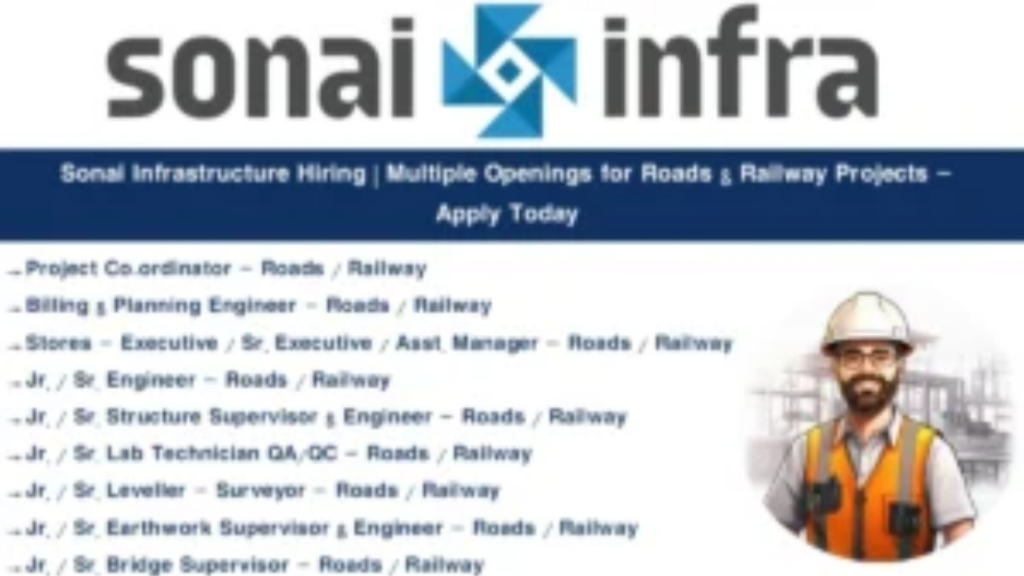 Build Your Future with Sonai Infrastructure Pvt. Ltd. – Hiring 2025 for Multiple Engineering Roles Across Maharashtra