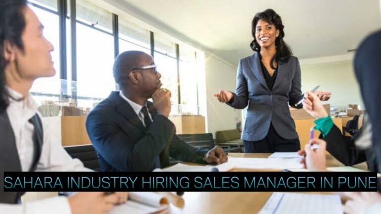Sahara Industry Hiring Sales Manager in Pune – Water Treatment Industry Jobs 2025