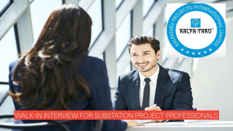 Kalpataru Projects UAE Jobs 2026: Walk-In Interview for Substation Project Professionals