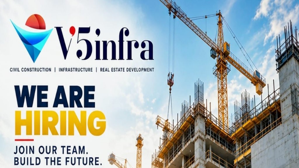 V5 Infra Recruitment 2026: Project Manager, Planning Engineer, Billing Engineer & Civil Construction Jobs in Gujarat